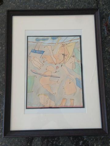 Abstract Kunstwerk Age Klink (Vlaardingen 1940) beschikbaar voor biedingen