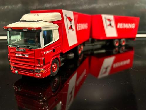 Tekno Scania 4 serie wipkarcombinatie Reining in doos, Hobby en Vrije tijd, Modelauto's | 1:50, Zo goed als nieuw, Bus of Vrachtwagen