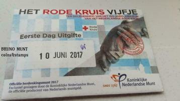 Rode kruis Vijfje 2017 - Eerste Dag Uitgifte   beschikbaar voor biedingen