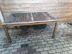 Teakhouten tuintafel, Tuin en Terras, Tuintafels, Ophalen, Gebruikt, Rechthoekig, Teakhout
