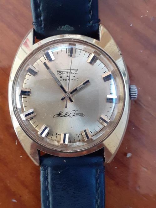 Te Koop: Pontiac Maillot Jaune, Sieraden, Tassen en Uiterlijk, Horloges | Heren, Gebruikt, Polshorloge, Overige merken, Overige materialen