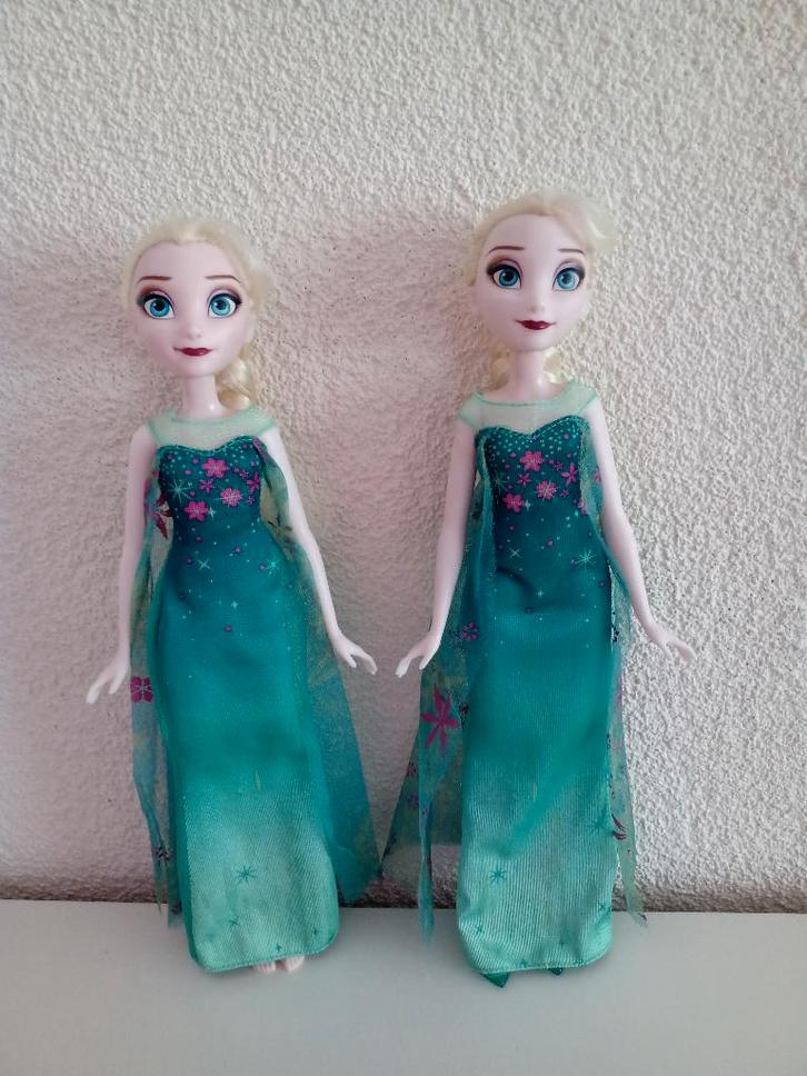 2 x Hasbro Disney Frozen ELSA B5165, Kinderen en Baby's, Speelgoed | Poppen, Gebruikt, Overige typen, Ophalen of Verzenden