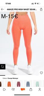 High waist sport/ gym leggings, Maat 38/40 (M), Oranje, Ophalen of Verzenden, Smilodox