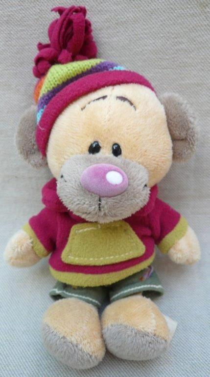 Pimboli teddybeertje met kleertjes aan, Verzamelen, Beren en Cherished Teddies, Gebruikt, Stoffen beer, Overige merken, Ophalen of Verzenden