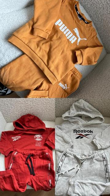 Set van 3 Kinderpakjes REEBOK&PUMA (maat 80) beschikbaar voor biedingen