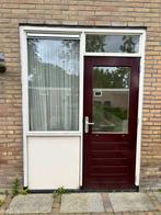 Achterdeur excl. kozijn met HR++ van 830 mm x 2015 mm (8x), Gebruikt, Deurkozijn, 150 tot 225 cm, Inclusief glas