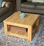 Salontafel massief eiken 70x70, Huis en Inrichting, Tafels | Salontafels, Ophalen, 50 tot 100 cm, Zo goed als nieuw, Minder dan 50 cm