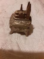 Antiek brocante Duitse kasteel mini sieraden kistje, Ophalen of Verzenden