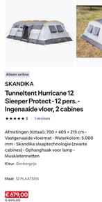Skandika Hurricane 12pers tent, Ophalen, Zo goed als nieuw