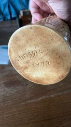 Mooie aardewerk bierpul met winter tafereel in goede staat, Ophalen