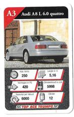 Kwartetkaart Audi A8 L 6.0 quattro, Ophalen of Verzenden, Zo goed als nieuw, Auto's