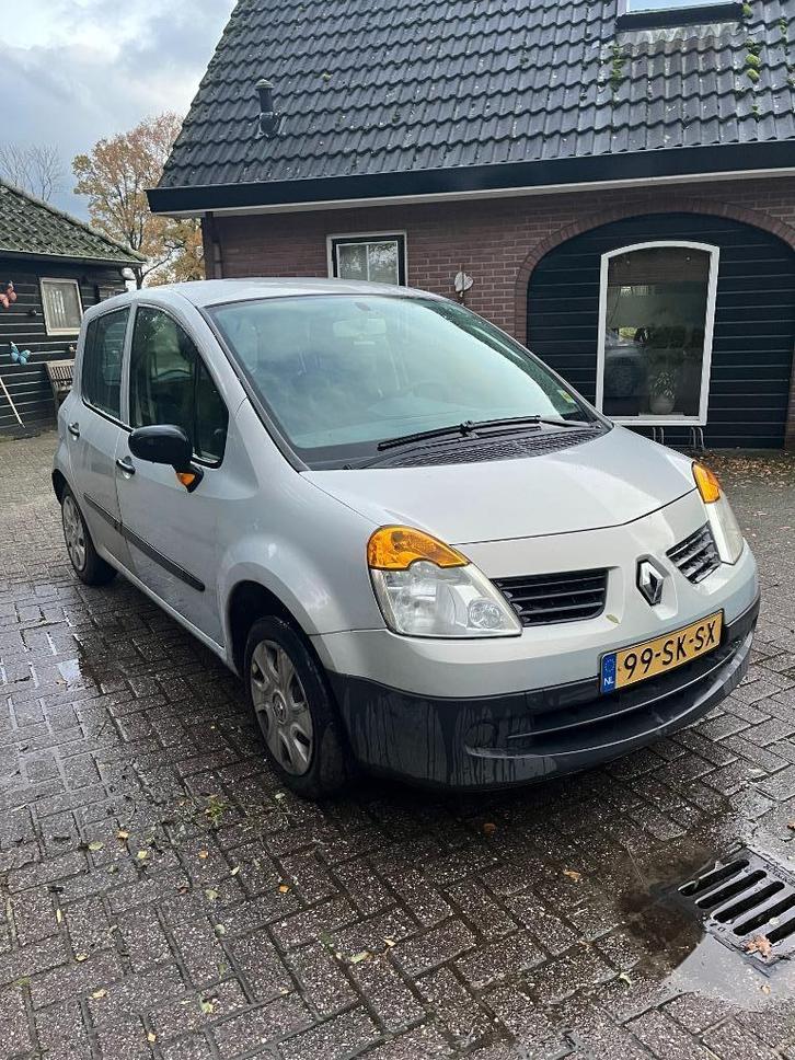 Nette Renault Modus 1.2 16V 48KW Access E4 2006 Grijs, Auto's, Renault, Particulier, Modus, Benzine, B, MPV, Handgeschakeld, Origineel Nederlands
