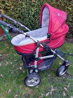rode X-Adventure kinderwagen, Kinderen en Baby's, Kinderwagens en Combinaties, Gebruikt, Verstelbare duwstang, Ophalen, Kinderwagen