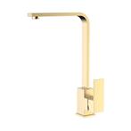 Keukenkraan Modern GOUD ZWART RVS Geborsteld Koper Mengkraan, Nieuw, Minder dan 100 cm, Zwart, 25 tot 50 cm