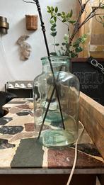 Vintage Hongaarse glazen vazen, brocante potten, -, -, Ophalen of Verzenden, Glas