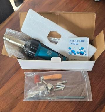 Kwaliteits hetelucht fohn. Nieuw. Complete set. Leister  beschikbaar voor biedingen