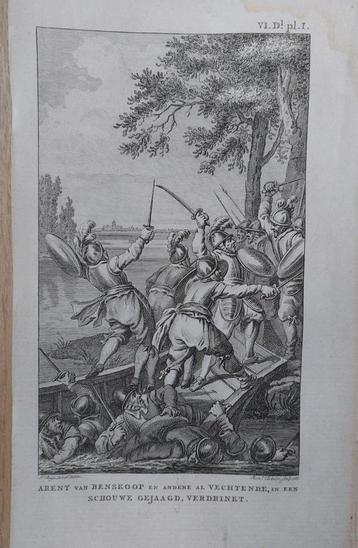 1 / Arent van Benskoop e.a. al vechtende  -  gravure 1791 beschikbaar voor biedingen