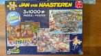 Jan van Haasteren 3x1000 puzzel inclusief posters, Hobby en Vrije tijd, Ophalen of Verzenden, 500 t/m 1500 stukjes, Zo goed als nieuw