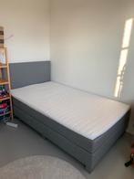 Twijfelaar boxspring 120x210 cm grijs, Ophalen, Zo goed als nieuw, Twijfelaar, 120 cm