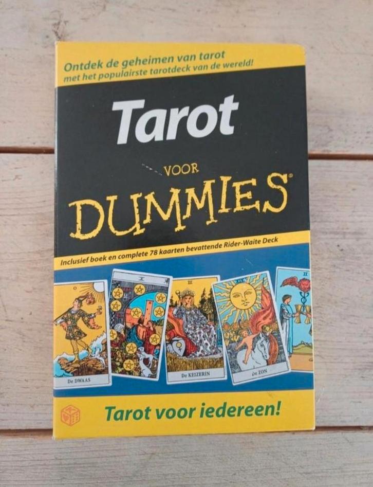 Tarot Set: Tarot voor dummies boek+ Rider Waite Tarotkaarten, Boeken, Esoterie en Spiritualiteit, Zo goed als nieuw, Overige typen