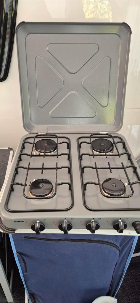 4-pits Camping Gasfornuis - Gimeg, Caravans en Kamperen, Kampeeraccessoires, Zo goed als nieuw, Ophalen