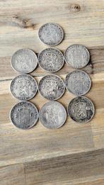 10 x 1 Gulden Wilhelmina, Munt van Curaçao, 1 gulden, Setje, Zilver, Ophalen of Verzenden