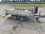 Aanhangwagen aanhanger plateau wagen witte plaat, Ophalen, Gebruikt