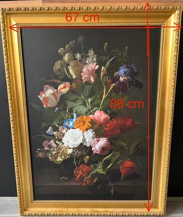 Bloemstilleven in gouden lijst beschikbaar voor biedingen