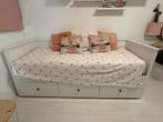 HEMNES Bedbank met 3 lades van de IKEA , wit, 80x200 cm, Ophalen, Gebruikt, 180 cm of meer, 85 tot 100 cm