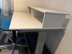 Mooi stevig verrijdbaar bureau wit, Ophalen, In hoogte verstelbaar, Zo goed als nieuw, Bureau