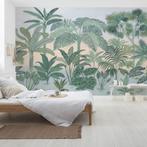 Botanisch behang Jungara, planten, jungle bladeren behang, Huis en Inrichting, Stoffering | Behang, Ophalen of Verzenden, Minder dan 10 m²