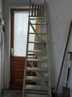 Oude brocante houten ladder, Doe-het-zelf en Verbouw, Ladders en Trappen, Ophalen, Gebruikt, Ladder, 2 tot 4 meter