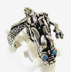 Griffioen met beweegbare kop. Ring, maat variabel (6680-1759, Ophalen, Zo goed als nieuw, Zilver, Zilver