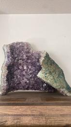 Amethist geode 45x40cm, Verzamelen, Mineralen en Fossielen, Ophalen, Mineraal