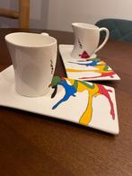 Espresso set Corry Ammerlaan Artihove design, Keramiek, Ophalen of Verzenden, Zo goed als nieuw, Overige stijlen