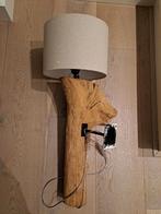 Houten Wandlamp met Ecru Kap, Ophalen