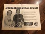 Voetbal reklame Dagboek van Johan Cruijff  WK 1974  Revu, Verzamelen, Verzenden, Gebruikt, Ajax, Overige typen