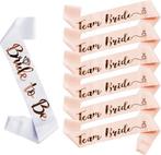 28-delige Vrijgezellenfeest set Bride to Be wit met goud, Kleding | Dames, Trouwkleding en Trouwaccessoires, Wit, Nieuw, Ophalen of Verzenden