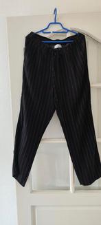 Nieuwe zwarte zomer broek met streepjes maat 42, Ophalen of Verzenden, Nieuw, Maat 42/44 (L), Zwart