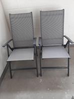 2 tuinstoelen, Tuin en Terras, Ophalen, Zo goed als nieuw, Aluminium, Verstelbaar