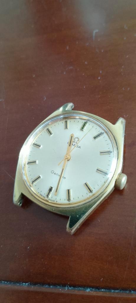 Vintage OMEGA Genève herenhorloge, Sieraden, Tassen en Uiterlijk, Horloges | Antiek, Omega, Staal, 1960 of later, Ophalen of Verzenden