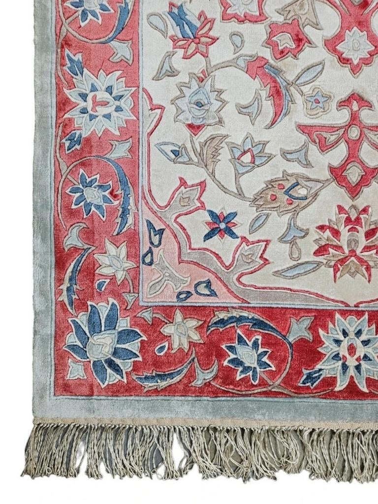 Handgeknoopt orient silk tapijt medallion China 94x155cm, Zo goed als nieuw, HYPE POP-UP, Oosters, Rechthoekig