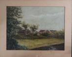 Landschap schilderij, onbekende kunstenaar, Antiek en Kunst, Kunst | Schilderijen | Klassiek, Ophalen of Verzenden