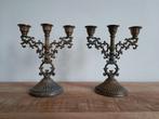 set van 2 kandelaar / kandelaber, in Barok of Rococo stijl, Ophalen of Verzenden, Koper of Brons