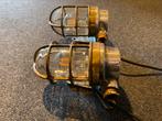 Scheepslampen messing overkapping, Huis en Inrichting, Lampen | Wandlampen, Ophalen of Verzenden, Gebruikt