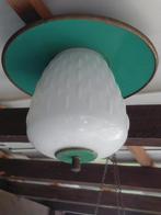 Vintage groene hanglamp - jaren 1950, Ophalen of Verzenden
