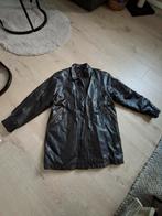 Donkerbruine leren jas 36, Kleding | Dames, Ophalen of Verzenden, Zo goed als nieuw, Maat 36 (S), Bruin
