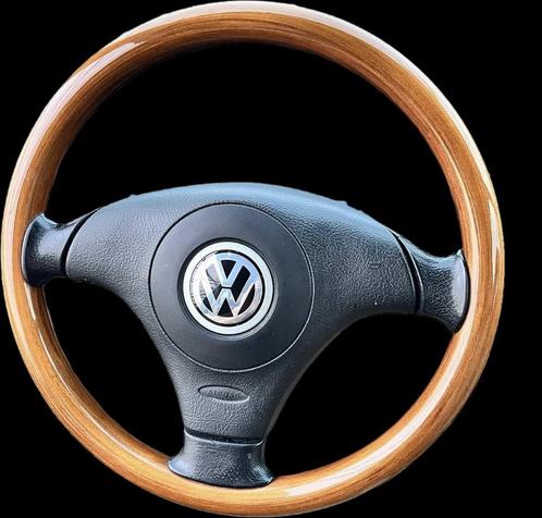 Volkswagen golf cabrio houten stuur compleet met airbag, Auto-onderdelen, Besturing, Volkswagen, Gebruikt, Ophalen of Verzenden