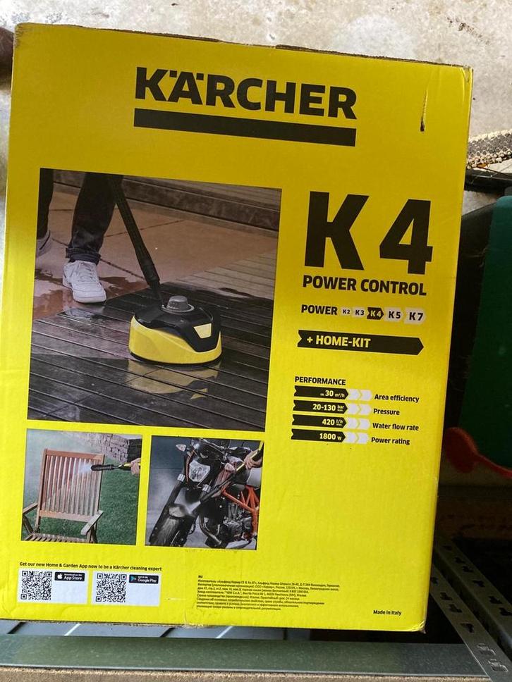 Kärcher K4 Power Control - Nieuw in doos, Tuin en Terras, Hogedrukreinigers, Nieuw, Elektrisch, Met regelbare waterdruk, Ophalen