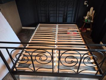 Zeer goede staat zwart ikea 140cm .5 latten los maar functio - afbeelding 3